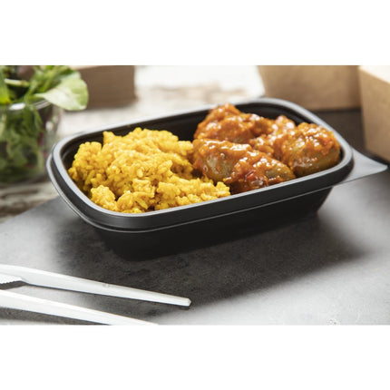 Fastpac Small Rectangular Food Containers | Microwave Safe | 500ml 6