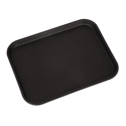 Rectangular Non-Slip Fiberglass Tray 45.7 cm Black | Cambro Camtread 4