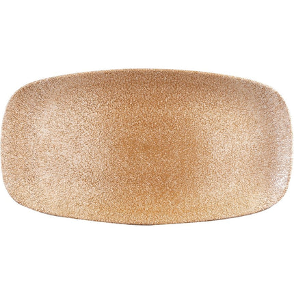 Raku Garnet Orange Oval Chef's Plate 35.2 x 18.7cm | Churchill (6 pcs)