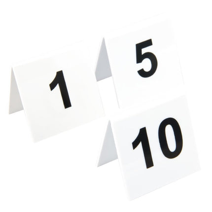 Olympia Plastic Table Numbers 1-10