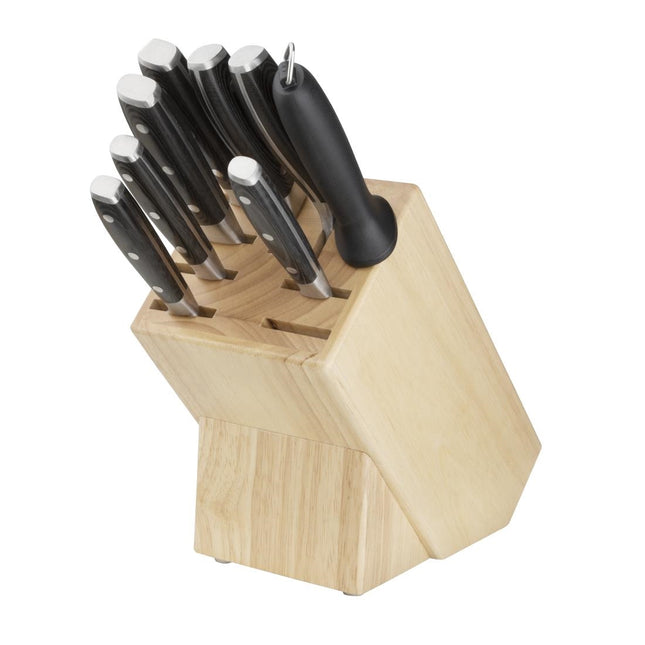 Wooden Knife Block with 9 Slots | Vogue