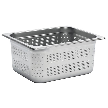Perforated Stainless Steel GN 1/2 Pan 15cm Deep | Gastro M
