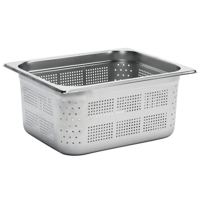 Perforated Stainless Steel GN 1/2 Pan 15cm Deep | Gastro M