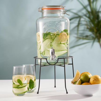 Clip Top Drink Dispenser | Kilner | 5 Liter Capacity 9