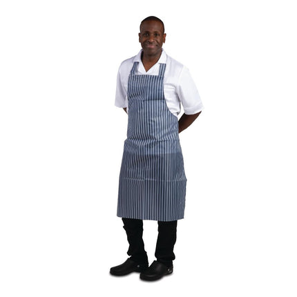 Waterproof Apron Blue-White Striped | Whites 5