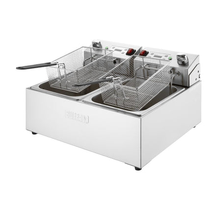 Double Electric Fryer with Timer | Buffalo | 2 x 5L Stainless Steel Tanks 3