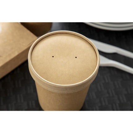 Recyclable Lids for 450ml Soup Bowls with Steam Vents | Colpac 7