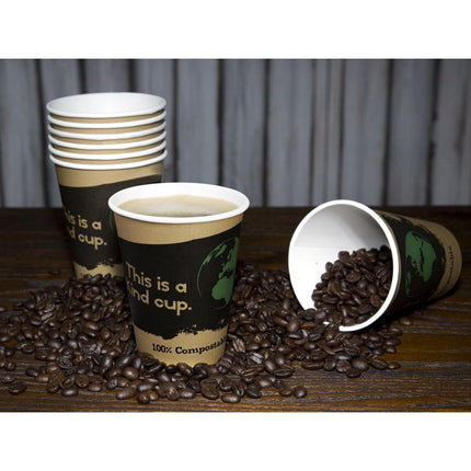 Compostable Single-Wall Coffee Cups 34cl Brown | Fiesta | 1000 Pieces 8