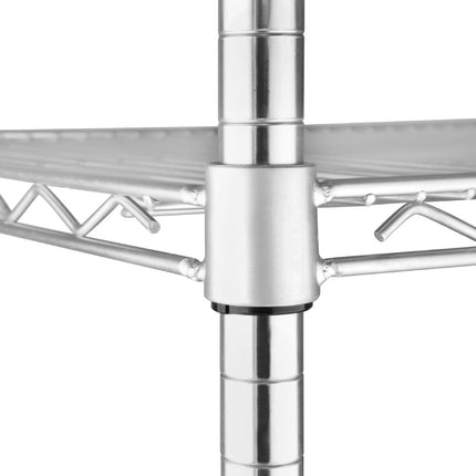 Vogue 4-Tier Wire Tower Shelving Unit 610x610mm 4