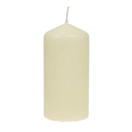Ivory Stump Candles Low Smoke | Bolsius | 120mm Height