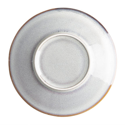 Grey Plain Coupe Plates 180mm | Olympia Drift | Porcelain 3
