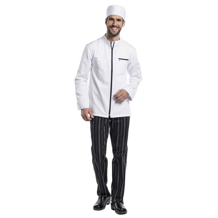 White Zip Chef Jacket | Chaud Devant Modena XL 3