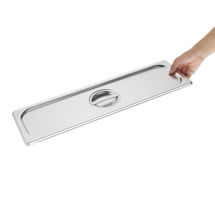 Stainless Steel Gastronorm Lid | Vogue | GN 2/4 5