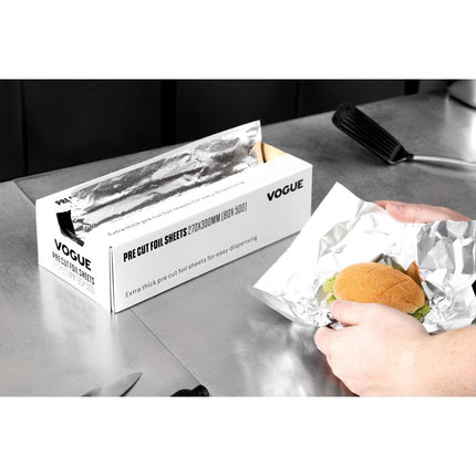 Aluminum Foil Sheets 270x300mm | Vogue | Box of 500 9