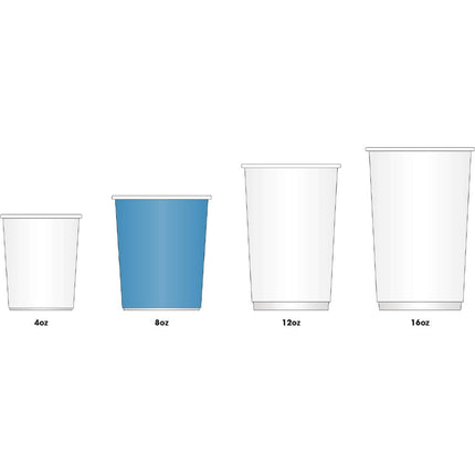 Recyclable Single-Wall Coffee Cups Turquoise 225ml | Fiesta | 1000 pcs 7