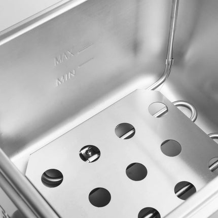 Double Electric Fryer with Timer | Buffalo | 2 x 5L Stainless Steel Tanks 8