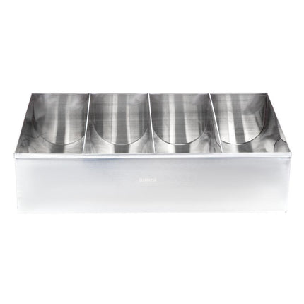 Stainless Steel Cutlery Holder | Olympia | 41.5 x 25.5 x 10.5 cm 2