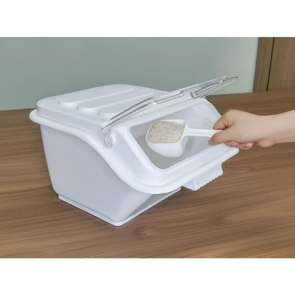 Polypropylene Ingredient Bin with Transparent Sliding Lid | Vogue | 7.5L 5