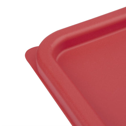 Square Lid Red Medium | Hygiplas 4
