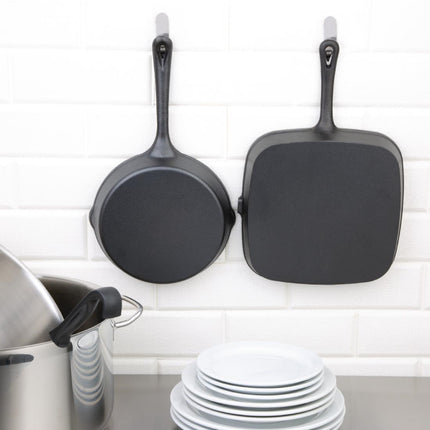 Vogue Square Cast Iron Induction Grill Pan | 24.1 cm | Ribbed Surface 8