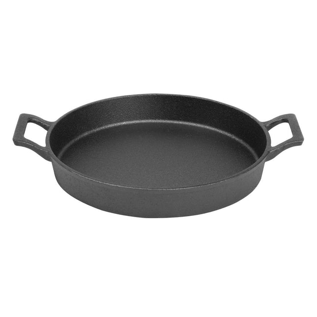 Round Cast Iron Serving Dish with Handles | Olympia | 200mm