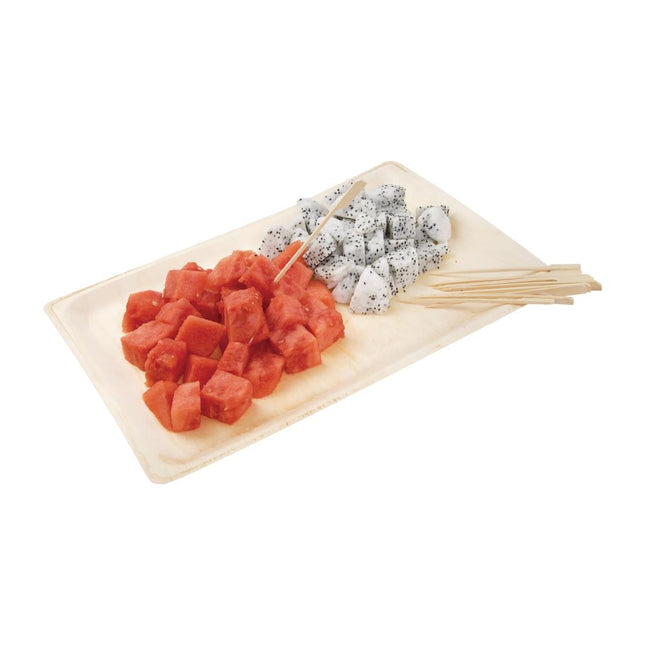 Compostable Bamboo Paddle-Shaped Skewers 9cm | Fiesta | 100 Pieces 2