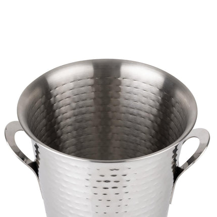 Hammered Stainless Steel Wine Bucket 4.3L | Olympia Flare 4