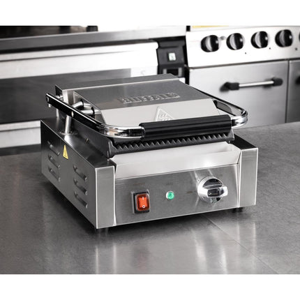 Double Contact Grill with Ribbed Plates | Buffalo 8