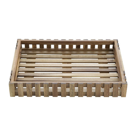 Small Acacia Wood Storage Box 356x255x50mm | Olympia 2
