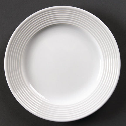Dinner Plates with Wide Rim 15cm | Olympia Linear