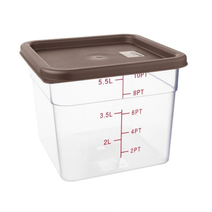 Square Brown Lid for Food Storage Containers Medium | Hygiplas 2