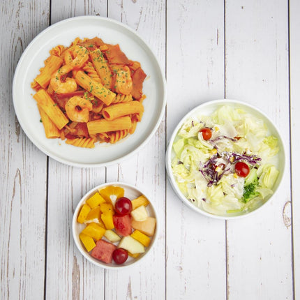 Porcelain Whiteware Bowl with Flat Walls 270mm | Olympia 6
