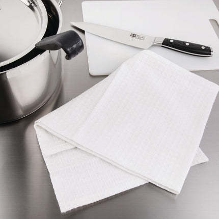 Honeycomb Weave Tea Towels 75x50cm | Vogue | 100% Cotton | Set of 10 3