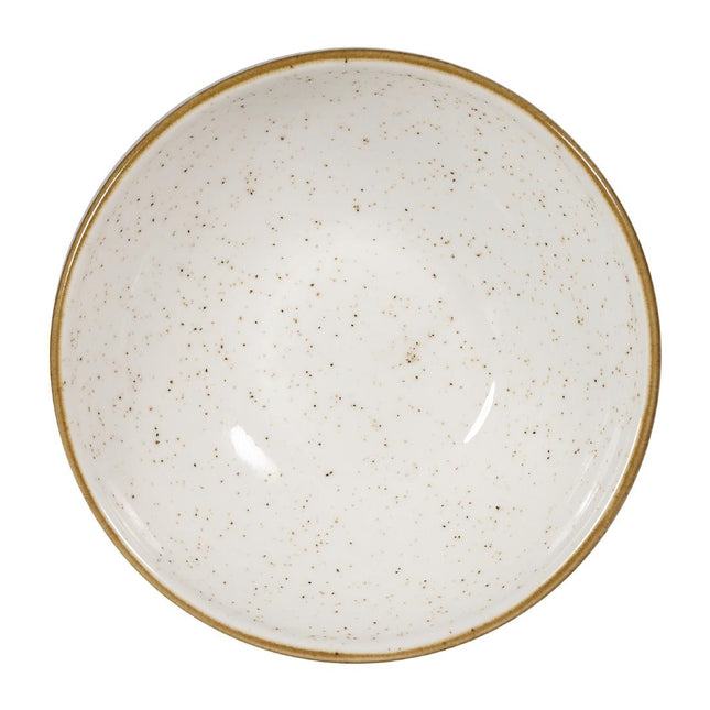 Shallow Bowl Stonecast Barley White with Contrasting Rim | Churchill | 255ml