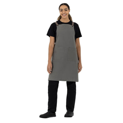 Cotton Canvas Halter Apron Khaki | Southside 10