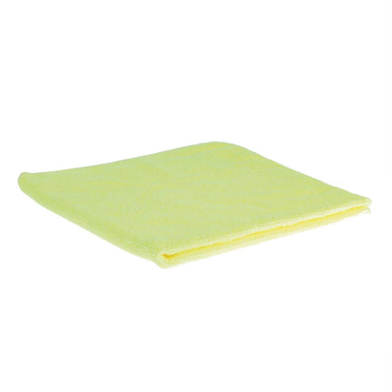 Highly Absorbent Yellow Microfiber Cleaning Cloths | Jantex | 5-Pack | 40x40 cm