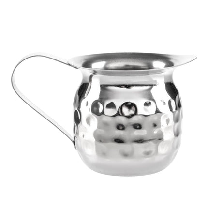 Mini Hammered Stainless Steel Milk Jug 78ml | Olympia | Pack of 6 2