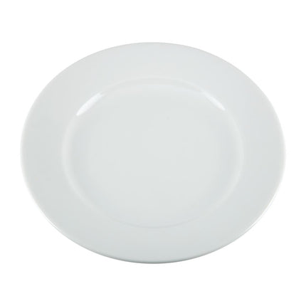 White Dinner Plates with Wide Rim 20.2cm | Olympia Whiteware | Set of 12 3