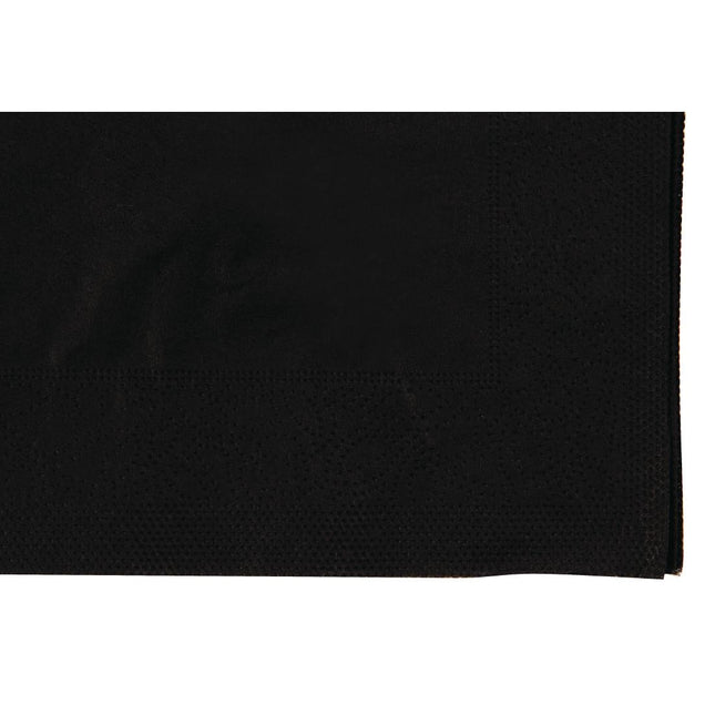 Black Napkins 25x25cm for F980 | Colorfast Quarter-Folded 2