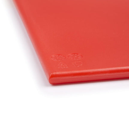 HDPE Cutting Board Red | Hygiplas | 600x450x12mm 6