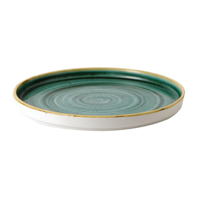Stonecast Samphire Green Plate with Raised Edge 22cm | Churchill (6 pcs) 2