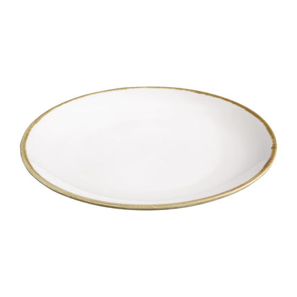 Olympia Kiln Round Coupe Plates | Chalk White | 280mm | Set of 4 3