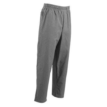 Unisex Teflon Coated Chef Trousers Black-White Check XS | Whites Easyfit 3