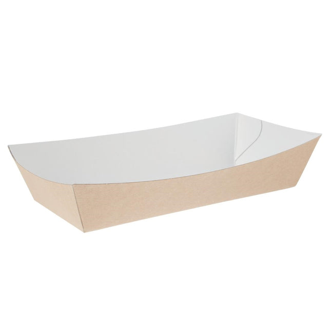 Large Compostable Kraft Food Trays 22cm | Colpac