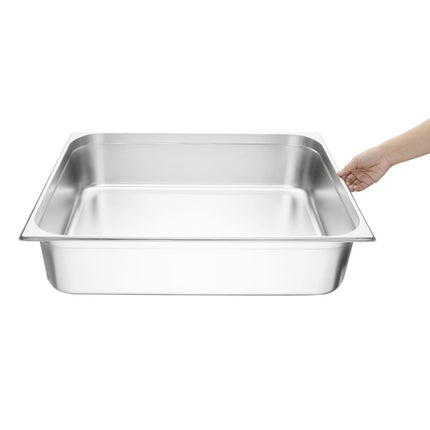 Stainless Steel GN 2/1 Container 150mm Depth | Vogue 2