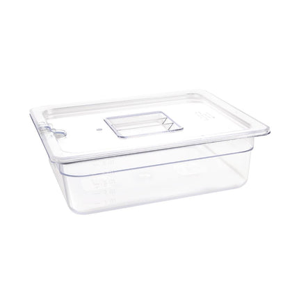 Polycarbonate 1/2 Gastronorm Container 100mm | Vogue | Transparent 4