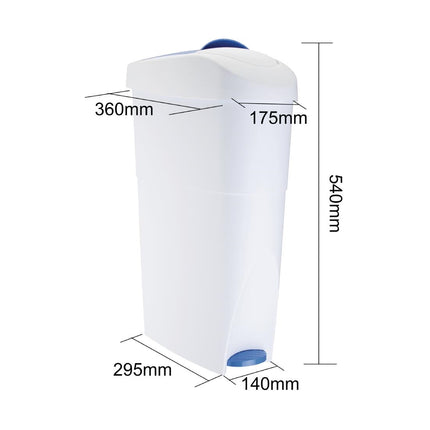Sanitary Waste Bin 18L with Pedal | Jantex SaniBin 6