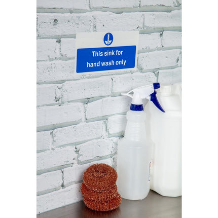 Vogue 'Hand Wash Only' Vinyl Sticker 100x200mm 2