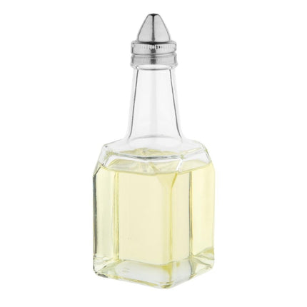 Glass Oil and Vinegar Bottle with Chrome Cap | Olympia 14.7cm 4