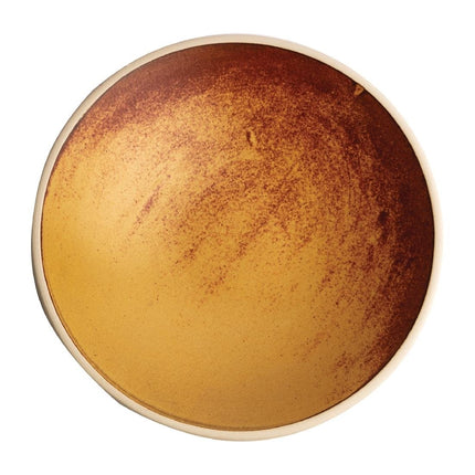 Shallow Tapered Canvas Bowls Sienna Rust 20cm | Olympia